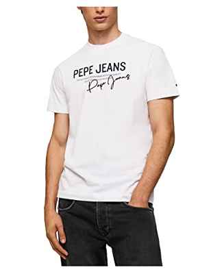 Pepe Jeans Scout Camiseta, Blanco (White), XXL para Hombre