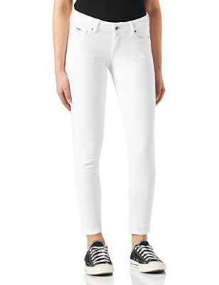 Pepe Jeans SOHO Pantalones, Mujer, Blanco (800 WHITE), 29W/30L
