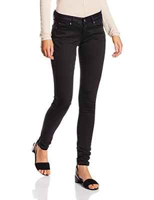 Pepe Jeans Soho Vaqueros ajustados para Mujer, Negro (Black), 30W/32L