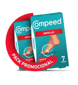 - Pequeñas x14 (ON THE GO), 7 Apósitos Hidrocoloides - Pack de 2 - Cuidado De Pies, Alivio del Dolor, empaquetados individualmente Compeed