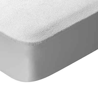 Pikolin Home - Protector de colchón rizo, 100% algodón, impermeable y transpirable, 150x200cm-Cama 150 (Todas las medidas)