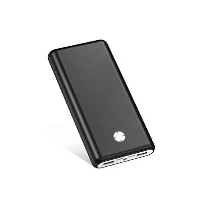 Pilot X7 Power Bank 20000mAh 18W PD y QC3.0 Batería Externa Carga Rapida con 3 Salidas y 2 Entradas Compatible para Dispositivos Inteligentes y Más-Negro