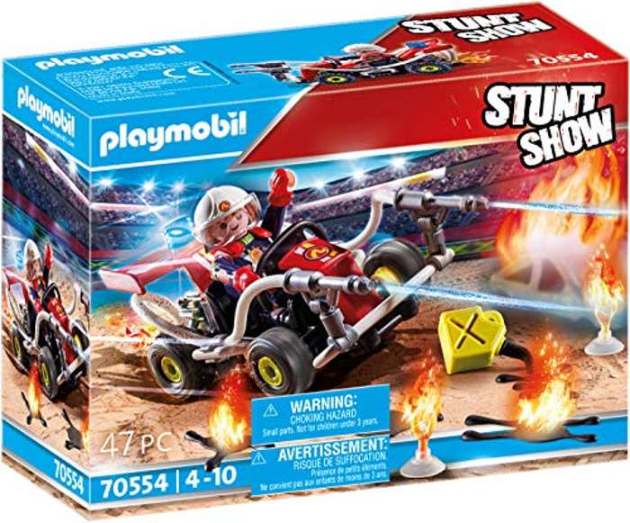 Playmobil - Juguete Stuntshow Kart Bombero