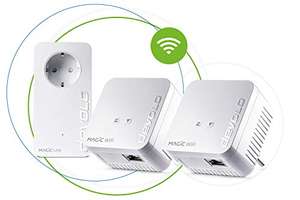 PLC Adaptador Devolo Powerline WiFi hasta 1200Mbps - Amplificador Mesh con 2 conexiones REACO
