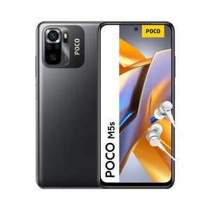 POCO M5s-Smartphone de 4+64GB, Pantalla de 6.43” FHD+AMOLED DotDisplay,MediaTek Helio G95,Cuádruple cámara de 64MP con IA,5000mAh, NFC,Gris