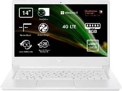 Portátil Acer Aspire 1 A114-61L - 14” HD (Qualcomm Kryo 468, 8 GB/128GB) 