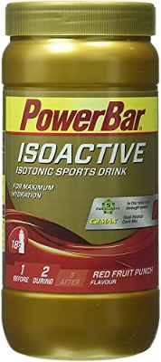 PowerBar Isoactive Red Fruit 600g - Bebida Deportiva Isotónica - 5 Electrolitos + C2MAX