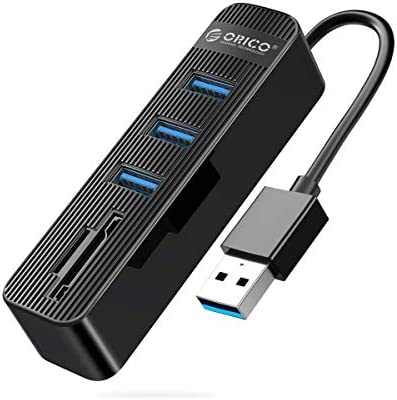 Puertos USB 3.0 Hub USB alargador 3 USB 3.0 + Lector de Tarjetas SD/TF