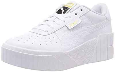 PUMA Cali Wedge Wn's, Zapatillas, Mujer, Blanco (Puma White/Puma White), 36 EU