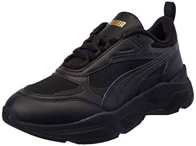 PUMA Cassia, Zapatillas Mujer, Negro Team Gold, 37 EU