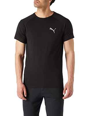 PUMA Evostripe tee Camiseta, Hombre, Black, m