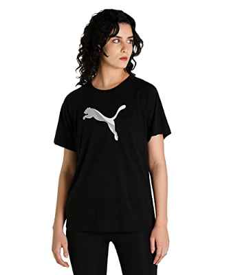 PUMA Evostripe tee Camiseta, Mujer, Black, XL
