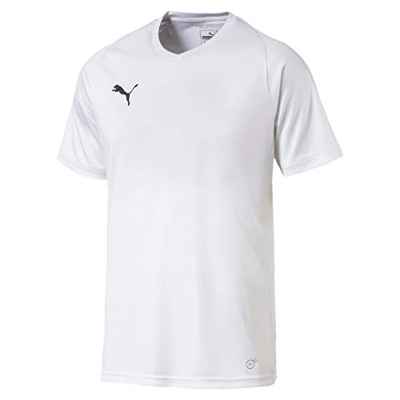 PUMA Liga CR H Camiseta de Manga Corta, Hombre, Blanco (White/Black), S