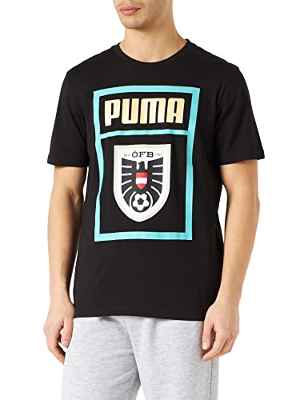 PUMA Öfb DNA tee Camiseta, Hombre, Black, M