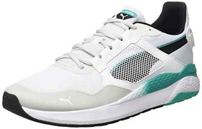 PUMA Rejilla Anzarun, Zapatillas Unisex Adulto, Blanco Negro Nimbus Cloud, 43 EU