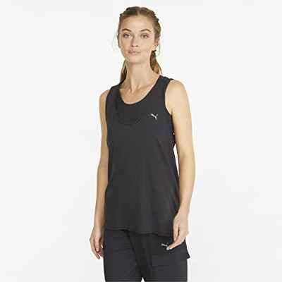 PUMA Studio Foundation Relaxed Tank Top, Mujer, Black, XS