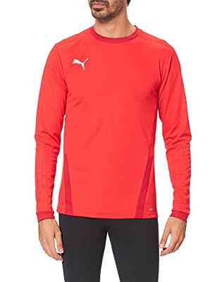 PUMA teamGOAL 23 Jersey LS Shirt, Mens, Red-Chili Pepper, L