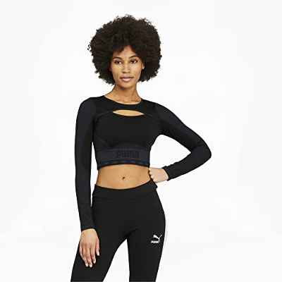 PUMA Train FormKnit Seamless Long Sleeve Camiseta, Mujer, Black, XS