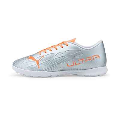 PUMA Ultra 4.4 Tt, Zapatillas de Fútbol, Hombre, Gris (Diamond Silver/Neon Citrus), 44 EU