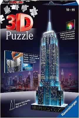 Puzzle 3D Empire State Edición Noche LED