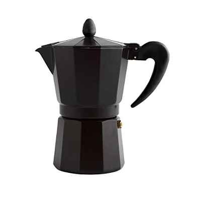 Quid Black Coffee - Cafetera para inducción de 6 tazas