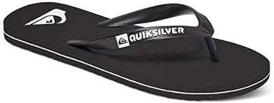 Quiksilver Molokai-Flip-Flops For Men, Zapatos de Playa y Piscina para Hombre, Negro (Black/Black/White Xkkw), 43 EU