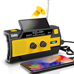 Raddy SW3 Radio de manivela 5000mAh Radio de Emergencia Solar portátil