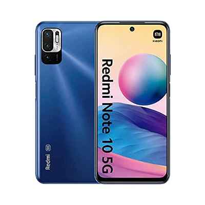 Redmi Note 10 5G Smartphone Dual 5G SIM RAM 4GB ROM 128GB 90Hz 6.5" DotDisplay 48MP Triple Cámara 5000mAh (typ) Batería Azul [Versión en Español]