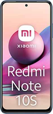 Redmi Note 10S Smartphone RAM 6GB ROM 128GB 6.43'' AMOLED DotDisplay 64MP Cámara Carga rápida de 33 W MediaTek Helio G95 3.5mm Headphone Jack 5000mAh (typ) Batería Azul [Versión en Español]