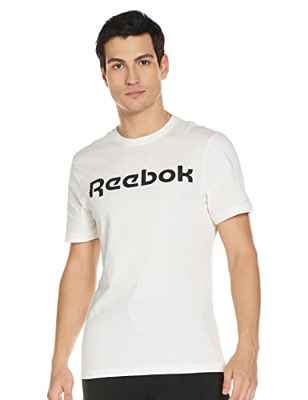 Reebok GS Linear Read tee Camiseta, Hombre, Blanco, M