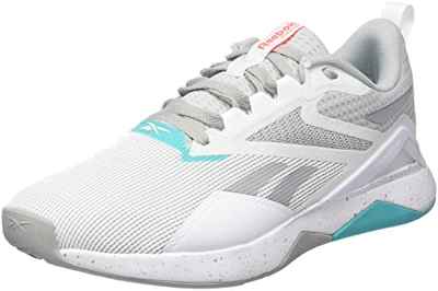 Reebok Nanoflex TR 2, Zapatillas Mujer, Pure Grey 3/FTWR White/Classic Teal, 40.5 EU