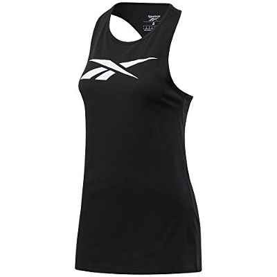 Reebok Te Graphic Vector Tank Top sin Mangas, Mujer, Negro, M