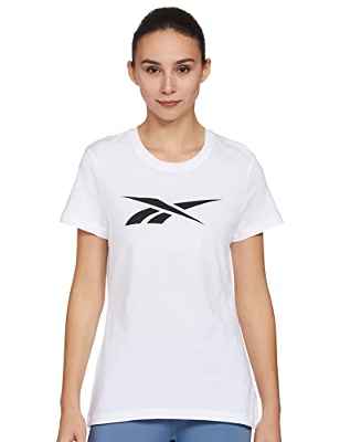 Reebok Te Graphic Vector tee Camiseta, Mujer, Blanco, S