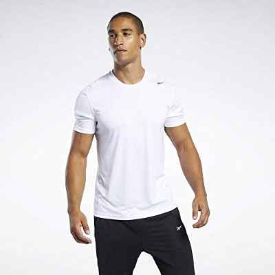 Reebok Wor Comm SS Tech tee Camiseta, Hombre, Blanco, S