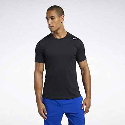 Reebok Wor Comm SS Tech tee Camiseta, Hombre, Negro, M