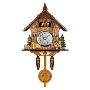Reloj de Cuco Tradicional de Madera Hecho a Mano