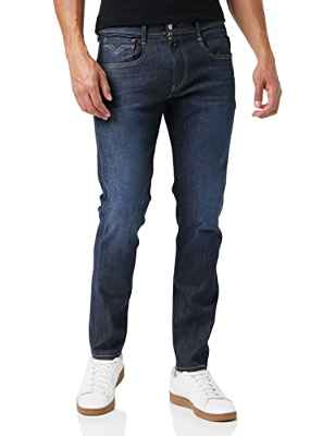 Replay Anbass Jeans Azul ( 7 Azul Oscuro ) , 33/32 para Hombre