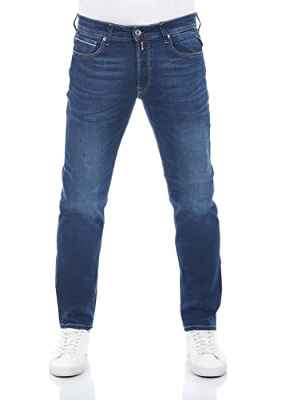 REPLAY Grover Jeans, 7 Azul Oscuro, 28W x 30L para Hombre