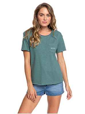 Roxy Star Solar - Camiseta Con Bolsillo Para Mujer Camiseta Con Bolsillo, Mujer, north atlantic, M