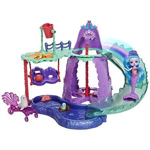 Royal Enchantimals Ocean Kingdom Parque acuático de Shayda Sea Lion Muñeca con set de juego de agua, mascotas y accesorios