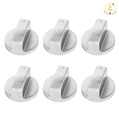 Ruicaifu 6pcs Perillas de Control Universal Mando de Cocina Gas Accesorios para Cocinas, Interruptor de Control Pomos para Estufa de Gas Horno Cocina