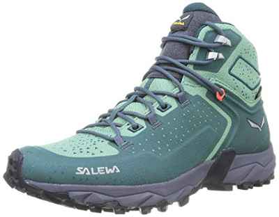 Salewa WS Alpenrose 2 Mid Gore-TEX Botas de Senderismo, Atlantic Deep/Feld Green, 42.5 EU