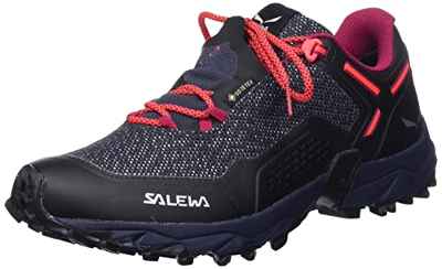 SALEWA WS Speed Beat GTX, Zapatillas de Running Mujer, Asphalt Fluo Coral, 40.5 EU