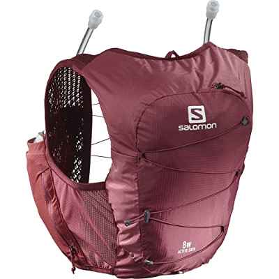 Salomon Active Skin 8 Chaleco de hidratación para mujer con SensiFit y corte femenino para trail running Senderismo 8L