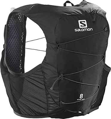 Salomon Active Skin 8 Chaleco de hidratación Unisex con SensiFit y para trail running Senderismo 8L