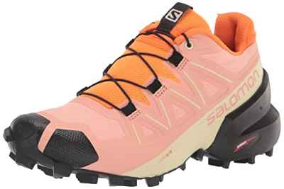 SALOMON Speedcross 5, Zapatillas de trail running para Mujer, Multicolor (Blooming Dahlia/Black/Vibrant Orange), 41 1/3 EU