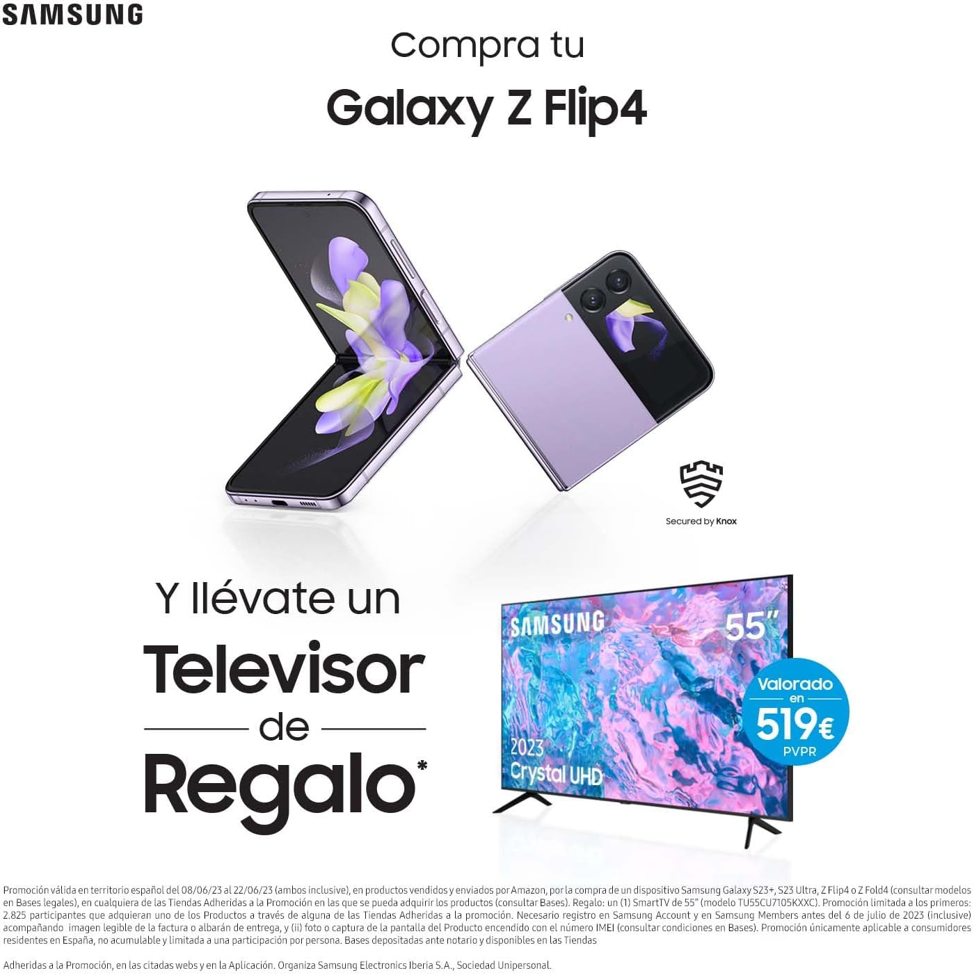 Samsung Galaxy Z Flip4 + TV 55" 