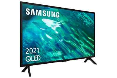 Samsung QLED 4K 2021 32Q50A - Smart TV de 32" con Resolución 4K UHD, HDR10+, Contrast Enhancer, OTS Lite, Multi View, Motion Xcelerator y Alexa Integrada.