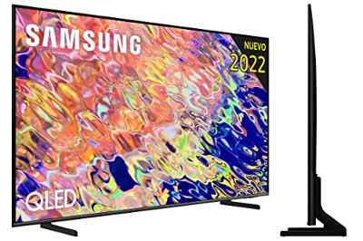 Samsung TV QLED 4K 2022 55Q64B - Smart TV de 55" con Resolución 4K, 100% Volumen de Color, Procesdor QLED 4K Lite, Quantum HDR10+, Multi View, Modo Juego Panorámico y Alexa integrada