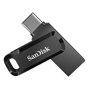 SanDisk 64GB Ultra Dual Flash Drive Go with reversible USB Type-C and USB Type-A connectors, for smartphones, tablets, Macs and computers